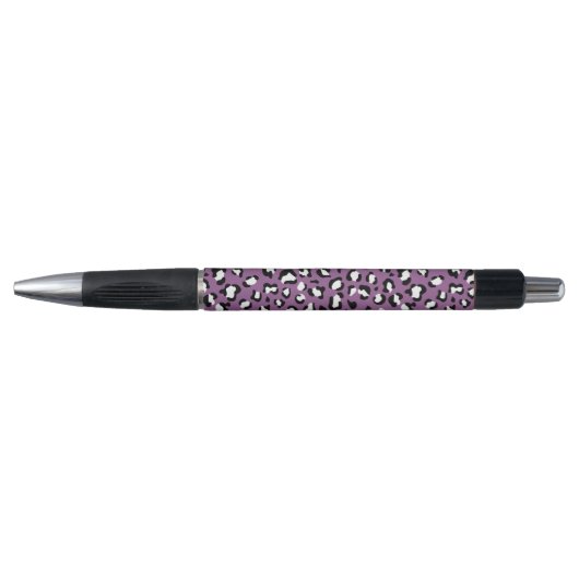 Leopard Pattern, Leopard Spots, Paarse Leopard Pen (Voorkant)