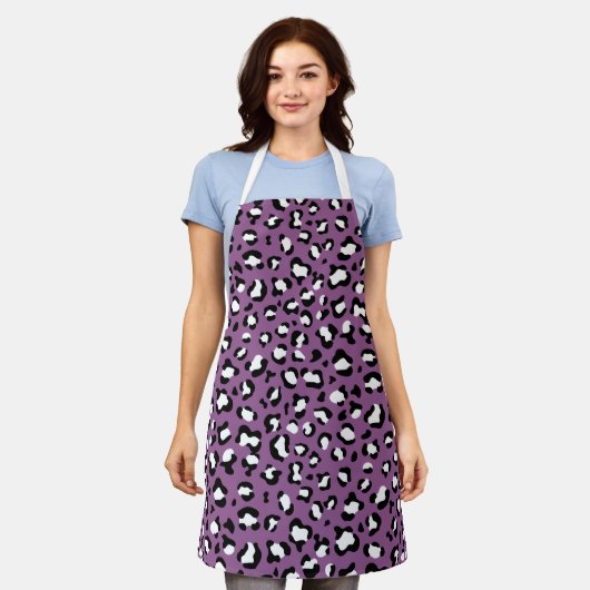 Leopard Pattern, Leopard Spots, Paarse Leopard Schort (Gedragen)