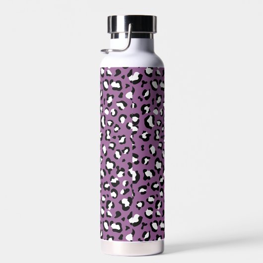 Leopard Pattern, Leopard Spots, Paarse Leopard Waterfles (Rechts)