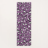 Leopard Pattern, Leopard Spots, Paarse Leopard Yogamat (Achterkant)