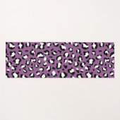 Leopard Pattern, Leopard Spots, Paarse Leopard Yogamat (Voorkant (horizontaal))