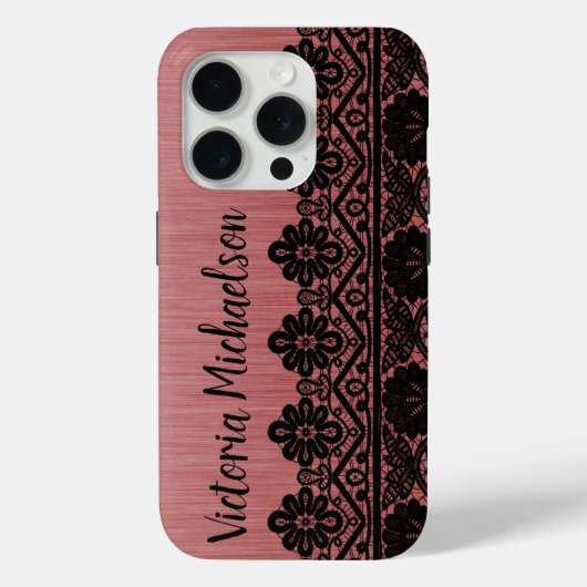 Leopard Pattern op Roze Case-Mate iPhone Case (Achterkant)