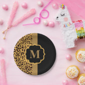 Leopard Pattern Papieren Bordje (Feest)