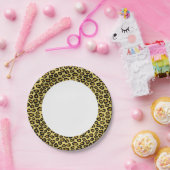 Leopard Pattern Papieren Bordje (Feest)