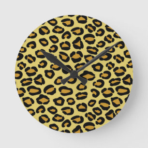 Leopard Pattern Ronde Klok