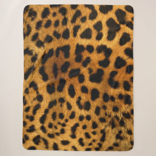 Leopard Pattern Sherpa Deken