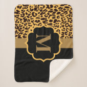 Leopard Pattern Sherpa Deken (Voorkant)