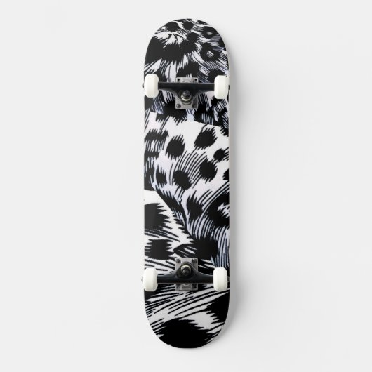 Leopard Pattern Skateboard (Voorkant)