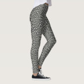 Leopard Patterned Grey over houtskool Leggings (Rechts)