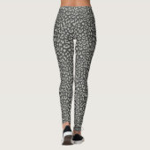 Leopard Patterned Grey over houtskool Leggings (Achterkant)