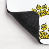 Leopard Paw Print Muismat (Hoek)