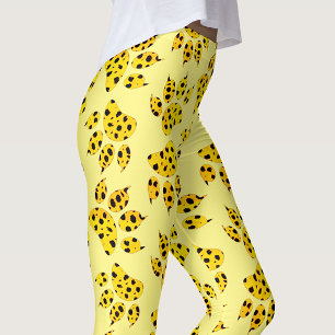 Leopard Paw Print Patroon Leggings