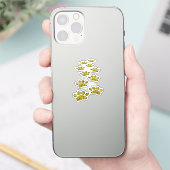 Leopard Paw Print Throw Sticker (Telefoon)