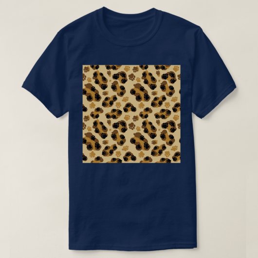 Leopard Paws Schattige Pattern van Tobe Fonseca T-shirt (Design voorkant)