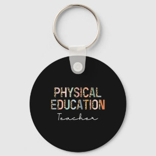Leopard Pe-leraar Terug naar school Fysiek Onderwi Sleutelhanger