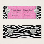 Leopard Pearl Joyaux en dentelle Prix Balise rose  (Devant & derrière)