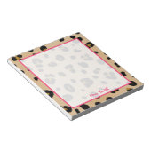 Leopard Personalized Notitieblok (Schuin)
