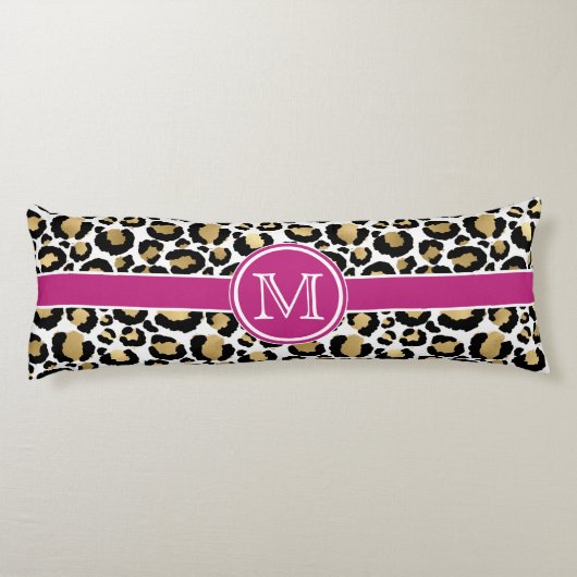 Leopard Persoonlijk Lichaamskussen (Achterkant)