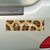 Leopard Persoonlijke Bumpersticker (Op auto)