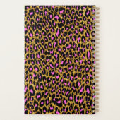 Leopard Pink Gold Sparkle Glam Girly Planner (Achterkant)