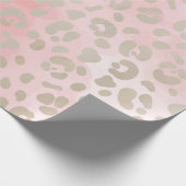 Leopard Pink Pattern Cadeaupapier (Hoek)
