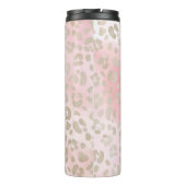 Leopard Pink Pattern Thermosbeker (Achterkant)