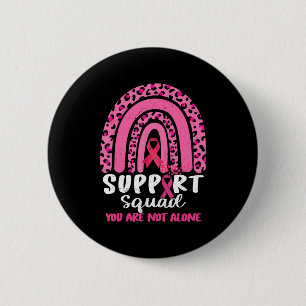 Leopard Pink Rainbow Support Squad Breast Cancer A Ronde Button 5,7 Cm