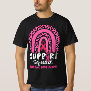 Leopard Pink Rainbow Support Squad Breast Cancer A T-shirt