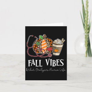 Leopard pompoen Herfst vibes en die dialyse verple Kaart