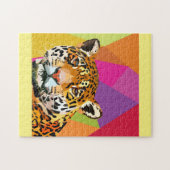 Leopard Pop Art Legpuzzel (Horizontaal)