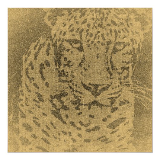 Leopard Portrait Perfect Poster (Voorkant)