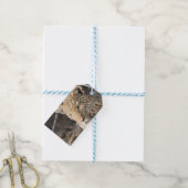 Leopard portret cadeaulabel (Met Touw)