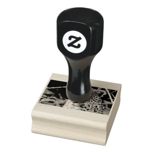 Leopard portret 	rubberstempel (Stempel)