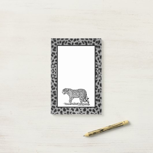 Leopard Post-it® Notes (Op bureau)