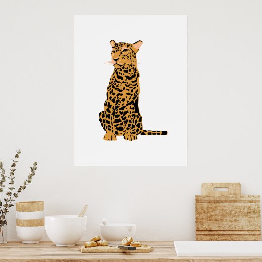 Leopard Poster (Keuken)