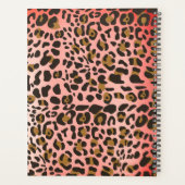 Léopard Poster de animal Metallic Red Parties scin (Dos)