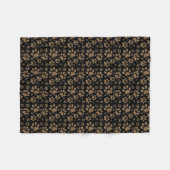 Leopard-pot-schilderafdrukken Fleece Deken (Voorkant (Horizontaal))