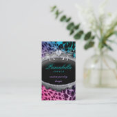 Léopard PPB de carte de visite de bijoux de mode (Debout devant)