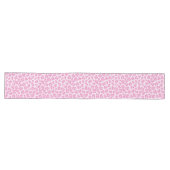 Leopard Preppy Pink Line Lange Tafelloper (Horizontaal)