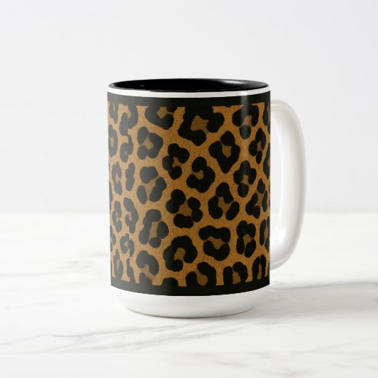 "LEOPARD PRINT" - 15 OZ. COFFEE MUG (Devant droit)