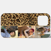 Leopard Print 3 Verticale foto Bruin Case-Mate iPhone Case (Achterkant (horizontaal))