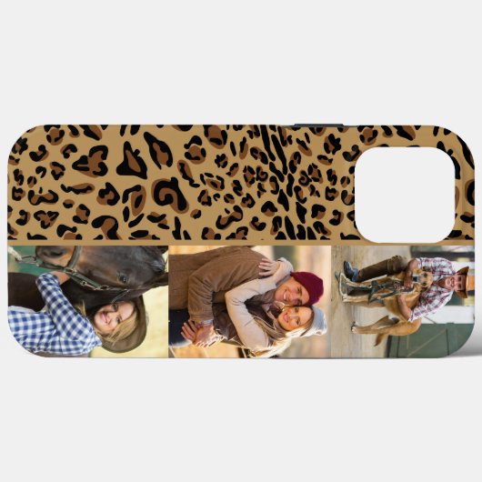 Leopard Print 3 Verticale foto Bruin Case-Mate iPhone Case (Achterkant (horizontaal))