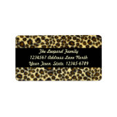 Leopard Print Adresetiketten Etiket (Voorkant)