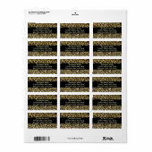Leopard Print Adresetiketten Etiket (Full Sheet)