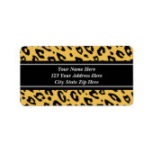 Leopard print adresetiketten etiket (Voorkant)