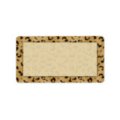 Leopard Print Adresetiketten Etiket (Voorkant)