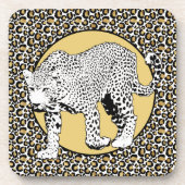 Leopard print all-over design bier onderzetter (Voorkant)