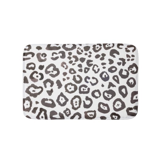 Leopard Print Animal Patroon Bath Mat (Voorkant)