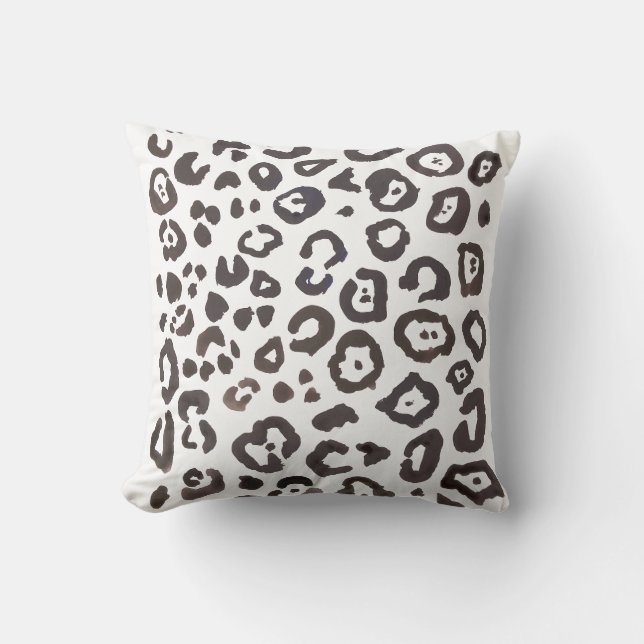 Leopard Print Animal Print Pattern Sierkussen (Voorkant)