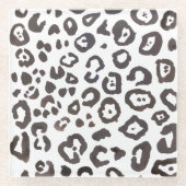 Leopard Print Art Pattern Decor Glass Onderzetter (Voorkant)